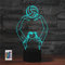 SUPERRUIDALONG 3D Play Volleyball Fernbedienung 16 Farben Nachtlichter Illusion Acryl LED Tisch Nachttisch Lampe Kinder Schlafzimmer Schreibtisch Dekor Geburtstag Geschenke Spielzeug für Kinder