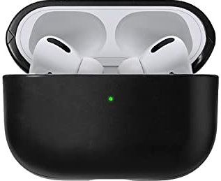 NOMAD | Modern Leather Case for Airpods Pro 2 | Precise Speaker & Lanyard Cutouts | Apple & Mobile Tech Essential | Black Horween Leather