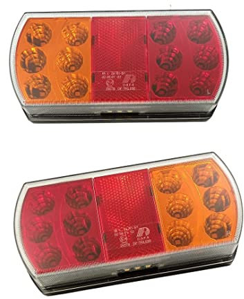 2 x LED Rückleuchten Rücklicht Heckleuchten links rechts Anhänger PKW LKW 12v 24v E4