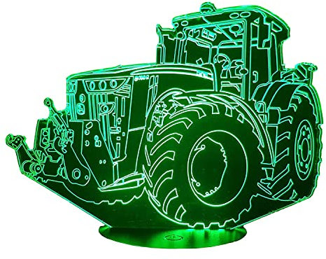 3D-LED-LAMPE. JD. Traktor.