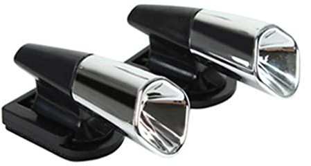Deer Whistle, Asudaro 2 Stück Ultraschallpfeifen Tier Selbstklebende Alarmgeräte Hirschpfeife Ultraschall Wildlife Warning Für Auto Motorrad Reisen Outdoor-Reichweite Ist 1/4 Meile Typ B Silber