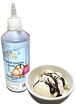 Milk Chocolate Ice Cream Topping Sauce | Squeezy Bottle for Pancake | Ice Cream and Waffles - 625ML 100 Servings | Suitable for Vegetarians