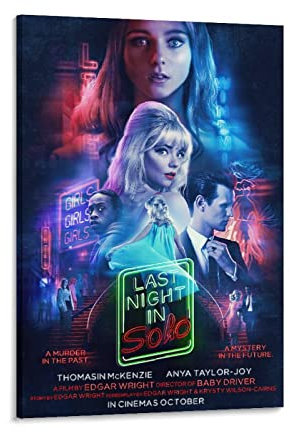 NANXIANG Last Night in Soho (2021) British Horror Movie Poster Kunst Stil Dekoration Poster Wandkunst Poster Sc