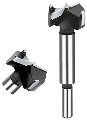 NICAVKIT Wolframstahl Forstnerbohrer 30mm, Professional Forstner bohrer Bit Holz Lochschneider, Holzbohrer Topfbohrer Kunstbohrer für Holz & Hartholz