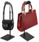 OLegei Set of 2 Adjustable Handbag Display Rack Stainless Steel Purse Display Holder Stand Shoulder Bags,Scarves, Hats, Necklaces Hanging Stand for Boutique Store, Home (Black)