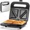 Aigostar - Sandwichera 2 Sandwiches, Revestimiento Cerámico Antiadherente, Control Automático de Temperatura 180-200℃, Luces Indicadoras, Asa de Toque Frío, Almacenamiento Vertical, 750W, Lamo Pro