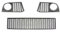 AZIKEN cheinwerfer Waben Grill Für B&MW 5er F10 F11 M&Style 2011-2016 51117906197 Auto vorne Links Stoßstange Nebelscheinwerfer Abdeckung Blende Gitter mit Loch