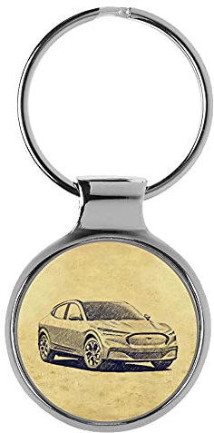 KIESENBERG 3D Porte-clés Cadeau pour Ford Mustang Mach-E Fan A-5495