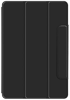 SaharaCase Magnetic Series Folio-Schutzhülle für Google Pixel Tab [stoßfester Bumper] Robuster Schutz Rutschfester Griff Leder Kickstand (Schwarz)