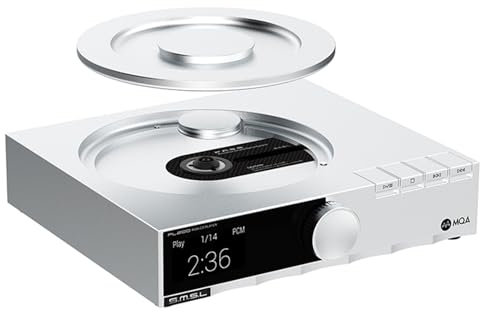 SMSL PL200 CD Player Hochauflösender CD-Player mit Dac Verstärker Chip AK4499EX Unterstützung Bluetooth USB MQA-CD MQA 32 Bit/768 kHz DSD512 CK-03 Ausgänge symmetrisch/RAC/XLR Kopfhörer