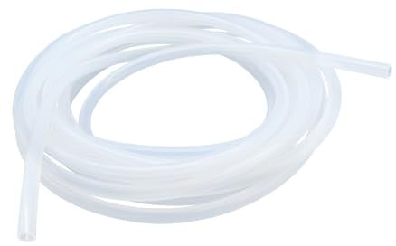 LAVMHAB Silicone Tubing Food Grade Hoses 6mm ID x 8mm OD 5m (16.4ft), Flexible Silicone Rubber Tubes Water Air Pipes