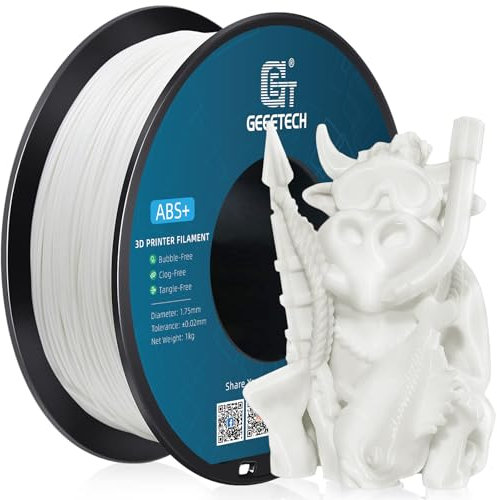 GEEETECH ABS+ Filament 1,75mm für 3D Drucker, Weiß