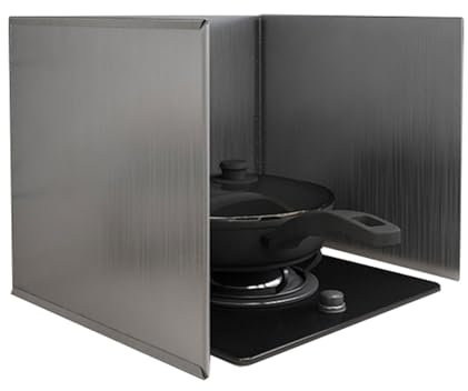 KARAOT Protección contra Salpicaduras Cocina,Protector antisalpicaduras,Cubre Salpicaduras de sartén,Cocina vitrocerámica o Gas,para Estufas y Sartenes,Mantener La Cocina Limpia