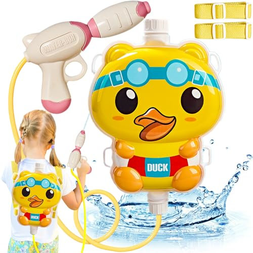 Yueser Wasserpistole, 1.2L Wasserpistole Kinder Wasserpistole mit Tankrucksack Wasserspritzpistole Spritzpistole Wasser Wasserpistolen Klein Water Gun Water Blaster Wasserspritzpistole Water Pistol