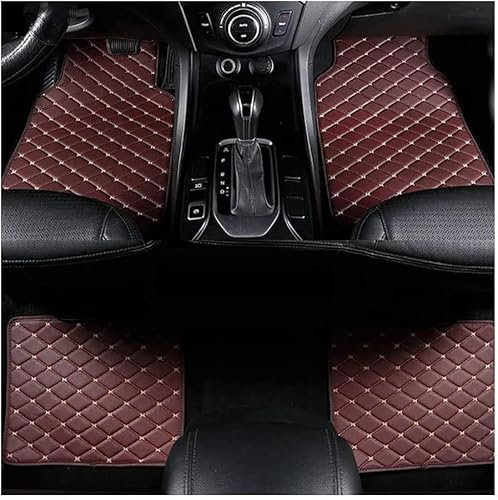 4-PCS Auto-Fußmatten für BMW Z4 E85 2002-2009, rutschfest, schmutzabweisend, verschleißfest, leicht zu reinigen, geruchlos,Coffee