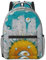 ESASAM Bequemer Rucksack mit Gänseblümchen-Motiv, bequem und wasserdicht, langlebig, Schwarz , One size