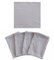 CosyAurora Weiche Baumwollstoff-Servietten im Quadrat, Waschbare Stoffservietten, Set mit 4, Größe 45x45cm, Tischdekoration für Abendessen, Hochzeit und Party (Hellgrau)