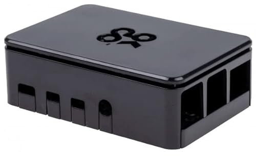 Digitalrise Gehäuse für Raspberry Pi 4 und Rock Pi 4 Model C+, Farbe schwarz