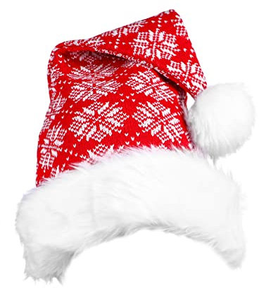 GALPADA 1stück Weihnachtsmütze Für Erwachsene Gestrickte Bommelmütze Warme Und Bequeme Nikolausmütze Für Weihnachtsfeiern Und Festlichkeiten Für Drinnen Und Draußen