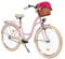 MILORD Damenfahrrad Citybike Komfort Mit Weidenkorb Vintage Fahrrad, 26, 28 Zoll, 1-Gang (Rosa-Creme, 28 Zoll)