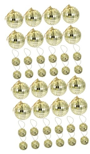 Garneck 2 Sätze Weihnachtsbaumschmuck Kugeln Garten Solarleuchten Quaste Band Weihnachten Aufblasbare Artikel Außendekorationen Textmarker DIY Bänder Power Solarlampen Anhänger Stück * 2