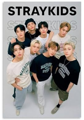 Stray-Poster für Kinder, Kpop-Gruppe, Musikband, Vintage-Retro-Cover-Poster für Zimmer, ästhetische Leinwand, Wandkunst, Schlafzimmerdekoration, 30 x 45 cm