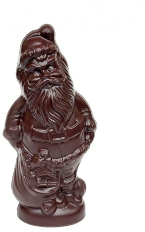 Krönner Veganer Nikolaus aus feinster Edel-Zartbitter Schokolade | 65 % Kakaoanteil (200 g / 21cm) – Edler weihnachtlicher Genuss – Premium Qualität – Vegane Schokonikoläuse