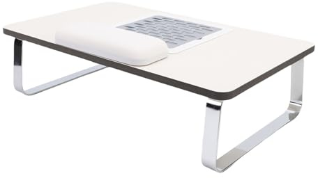 Yinhing Portable Manicure Table Nail Tech Station with Adjustable Dust Collector and Memory Foam Wrist Pad for Home Salon Use Stainless Steel Plastic Synthetic Wood 19.69x11.81x5.51in (UK Plug)