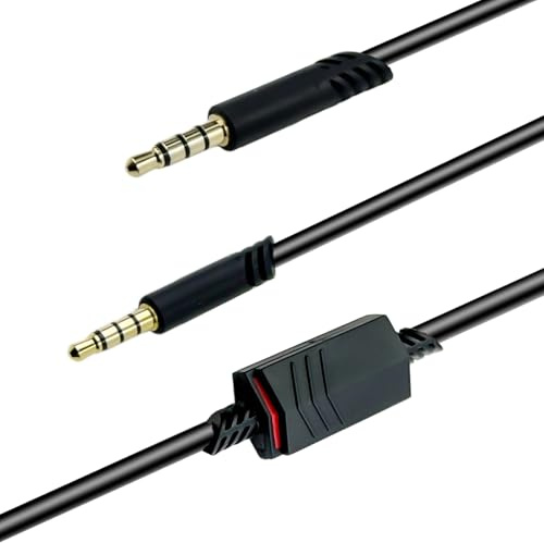 SPTSSWET Replacement Audio Cable for Astro A40TR/A40/A10 Gaming Headsets | with Mute Function, 6.5 Feet/2.0 M ,3.5mm Audio Extension Cords, TPU cable