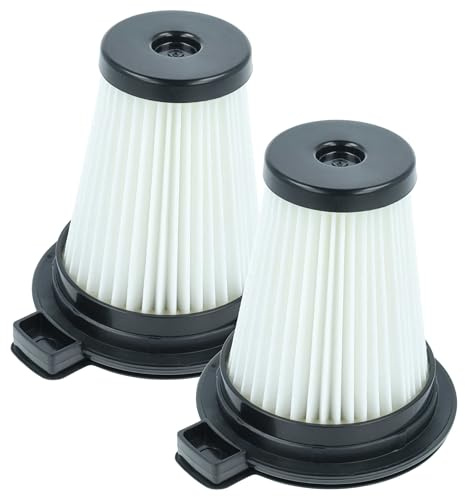 vhbw 2x Faltenfilter kompatibel mit Grundig GMS3890 | VCP 7230, GMS3900, VCP 4230, VCP 6230 Nass- & Trockensauger - Patronenfilter Schwarz Weiß