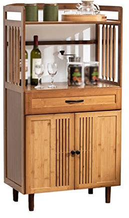 Sideboard Schrank Aufbewahrung für Küche Esszimmer Wohnzimmer Minimalistisches Design mit Weinregal Wandmontage-Stil