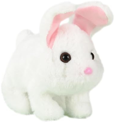 Mascotas Electrónicas Para Niños Conejo Interactivo Que Camina Con Sonido | Juguete de Peluche Interactivo con Forma de Conejo para Niños y Niñas Cumpleaños Navidad Pascua