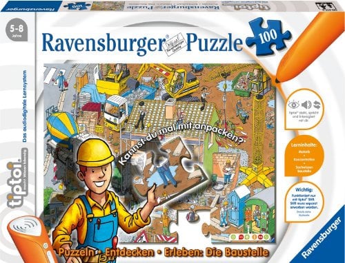 Ravensburger 00517 TipToi: Baustellen-Puzzle
