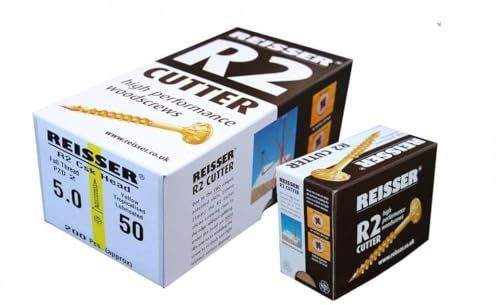 Box 200 Reisser Cutter Yellow H/P Wood Screw 4.5x50mm