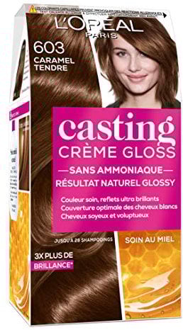 L'Oréal Paris Casting Crème Gloss Coloration Ton Sur Ton Sans Ammoniaque 6.03 Caramel