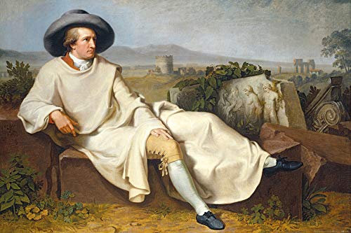 1art1 Johann Heinrich Wilhelm Tischbein Poster Goethe In Der Campagna, 1787 Kunstdruck Bild 120x80 cm