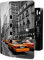 banjado Design Schlüsselkasten aus Edelstahl für 10 Schlüssel/Schlüsselbox zur Schlüsselaufbewahrung 24 x 21,5 x 7cm groß mit praktischem Magnetverschluss/Motiv New York Taxi