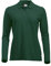 CliQue Women's Clique Classic Long Sleeved Womens Marion Polo Shirt, Green (Bottle Green), XS UK