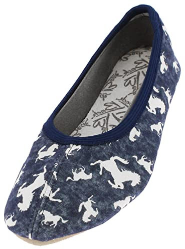 Beck Mädchen Horses Gymnastikschuhe, Blau, 25 EU
