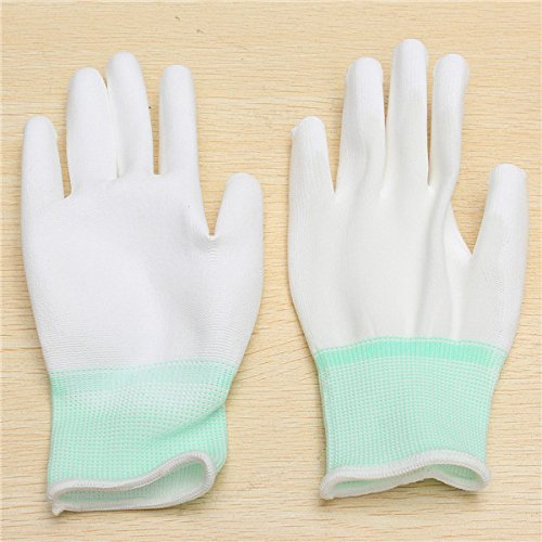 MASUNN 1 Pair XINGYU PU508 13Gauge Nylon Nitrile Anti-static Palm Coated Work Safety Gloves