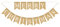 BESTOYARD Weihnachten Girland Leinen Banner Wimpelkette Merry Christmas Weihnachten Hänge Deko für Home Garten