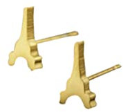 Edelstahl Ohrstecker Eiffelturm Paris Liebe Stecker golden Ohrringe