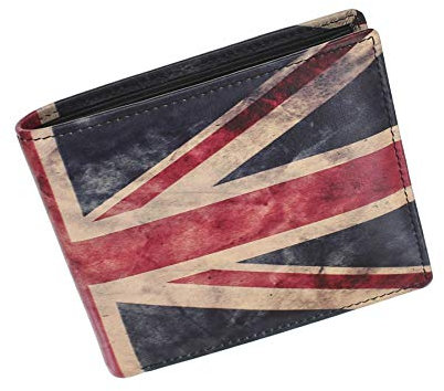 Kalmin bedrucktes Lederportemonnaie mit RFID Schutz 196_4 Union Jack