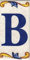 Numero civico esterno. Numeri civici esterni. Numero civico esterno moderno. Numero civico esterno ceramica. Nomi, indirizzi e segnaletica. Design “Craquelé (Lettera B)