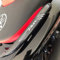 labelbike - 2 Adesivi in Resina 3D Decorazioni e Protezioni di Moto Maniglie compatibili con Yamaha Tmax 500 2001-2007 - Colore Carbonio Bianco