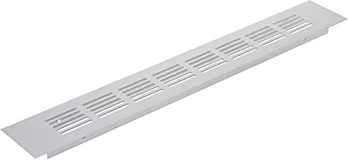 PrimeMatik - Rejilla de ventilación para zócalo Aluminio 350x50mm