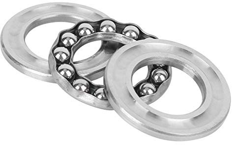 Oumefar 5 Stück 51103 Druckkugellager Konvexe Spur Metall Double Shielded Single Scrolling Lager Geräuscharme Unterlegscheibe Kugellager 17x30x9mm