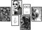 Premium Poster Set | Deko Bilder Wohnzimmer Modern | Schlafzimmer Bild für die Wand | (Coco SW, A4 | A5)