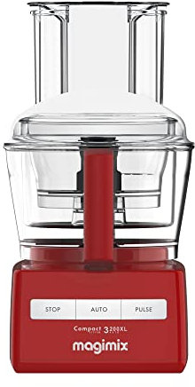 Magimix 3200XL Food Processor | 2.6L BPA-Free Bowl | Quiet & Powerful Motor| Multifunctional 6 in 1 Solution | Red | 18374