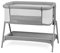 MOMI FIBI 3-in-1 Schlaf-, Reise- und Beistellbett für Kinder von Geburt an, mit Matratze, 6-stufig höhenverstellbar, Ablage für Babysachen, mit Sichtfenster aus Netzstoff, Gray, 59x15x95cm